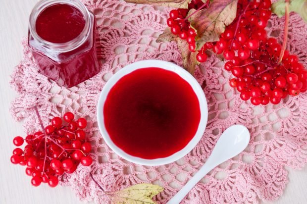 Желе из калины с сахаром