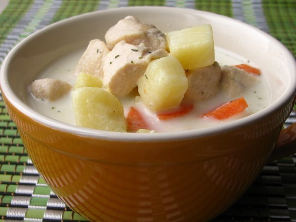 Диетический сырный суп с курицей — легкий и вкусный прием пищи на каждый день!