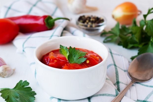 Лечо из перца, помидоров и лука на зиму