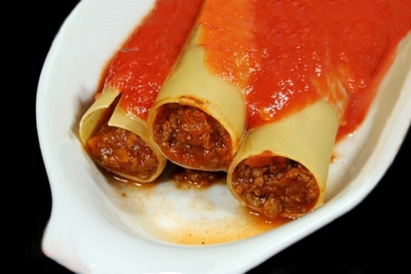 Фаршированные макароны (каннеллони)